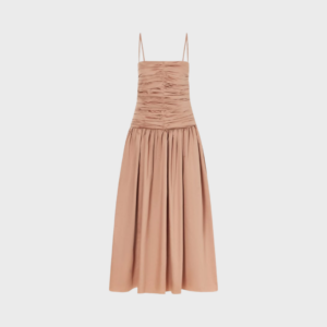 Amina Gathered Organic Cotton Dress