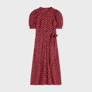 Puff Sleeve Ponte Shirt Dress