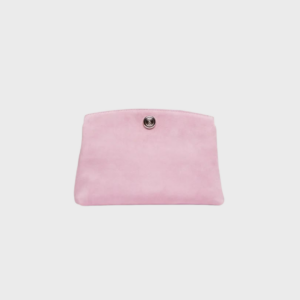 Pushlock Pouch Pink Suede