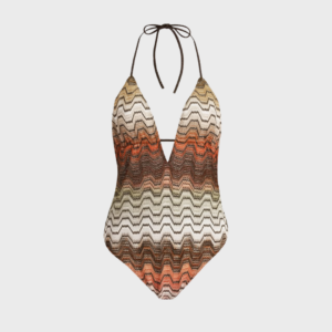 Knit One Piece Swimsuit