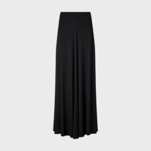 Draped Jersey Maxi Skirt