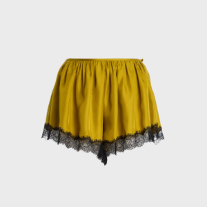Georgina Lace Trimmed Silk Mini Shorts