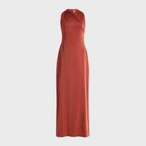 Gathered Halter Dress