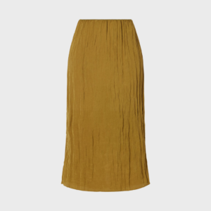 Crinkle Charmeuse Midi Skirt