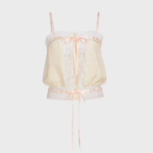 Laila Silk Lace Trim Top