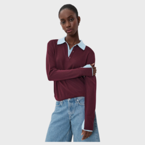 Superfine Merino Wool Layered Polo
