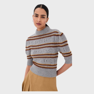 Openwork Knit Cashmere Sweater