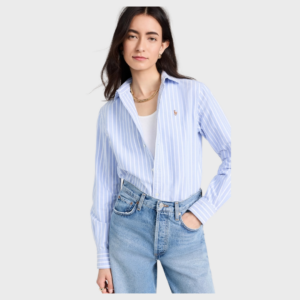 Cotton Oxford Long Sleeve Button Down