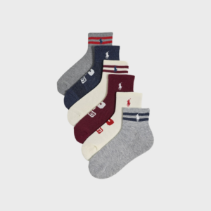 Varsity P Logo Socks 6-Pack