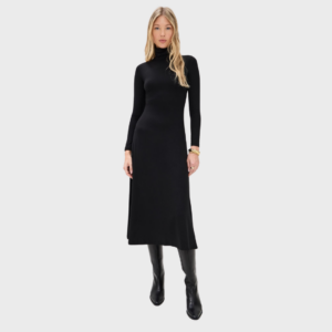 The Turtleneck Dress in Black