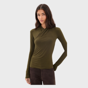 Long Sleeve Fixed Wrap Top