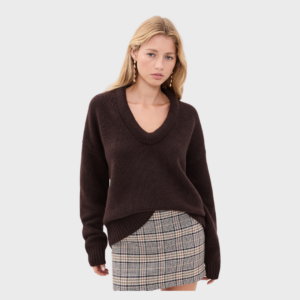 Jonie Cashmere Oversized Scoop Neck Sweater
