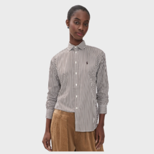 Relaxed Striped Button Down Shirt